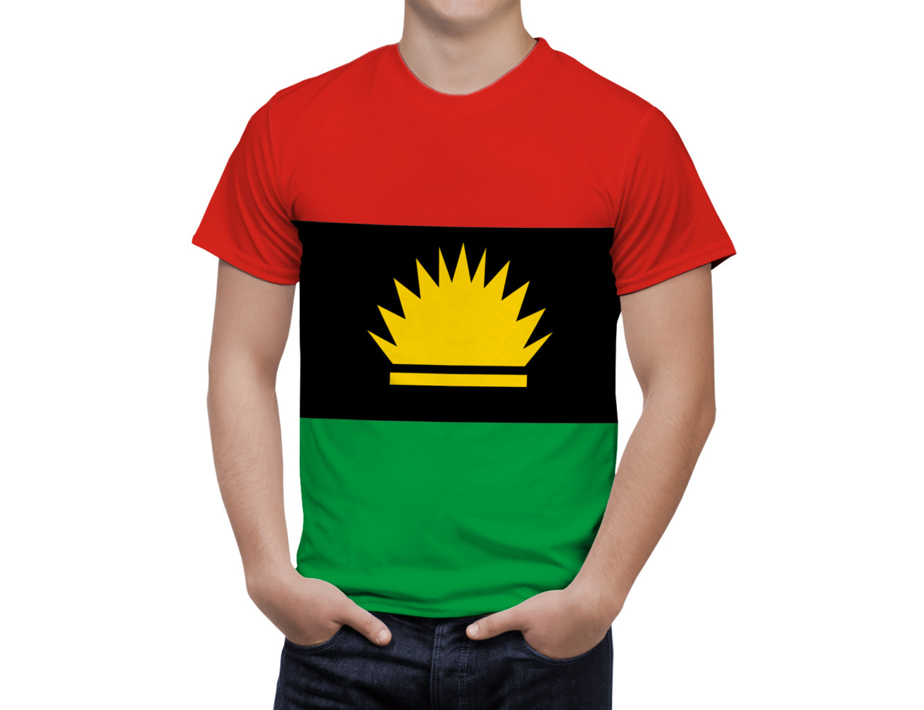 Biafra Flag T-Shirt, DAN--3