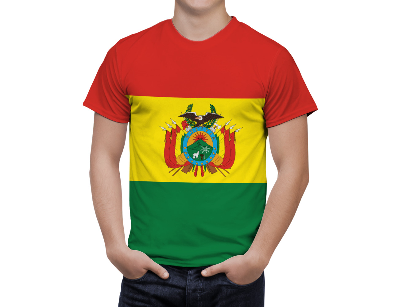 Bolivia Flag T-Shirt, DAN--4