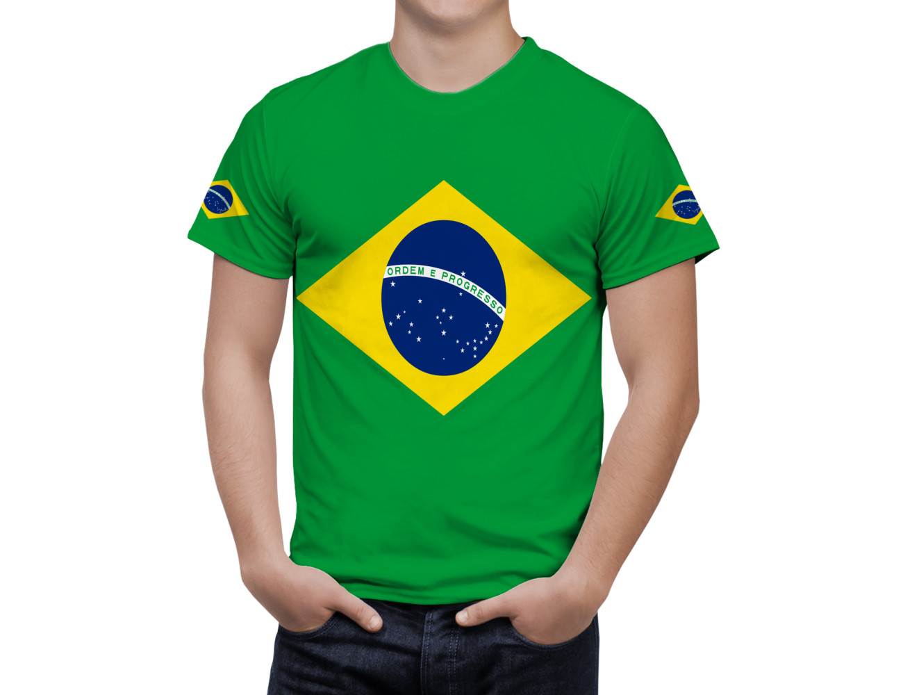 Brazil Flag T-Shirt, NAT--FLAG-1