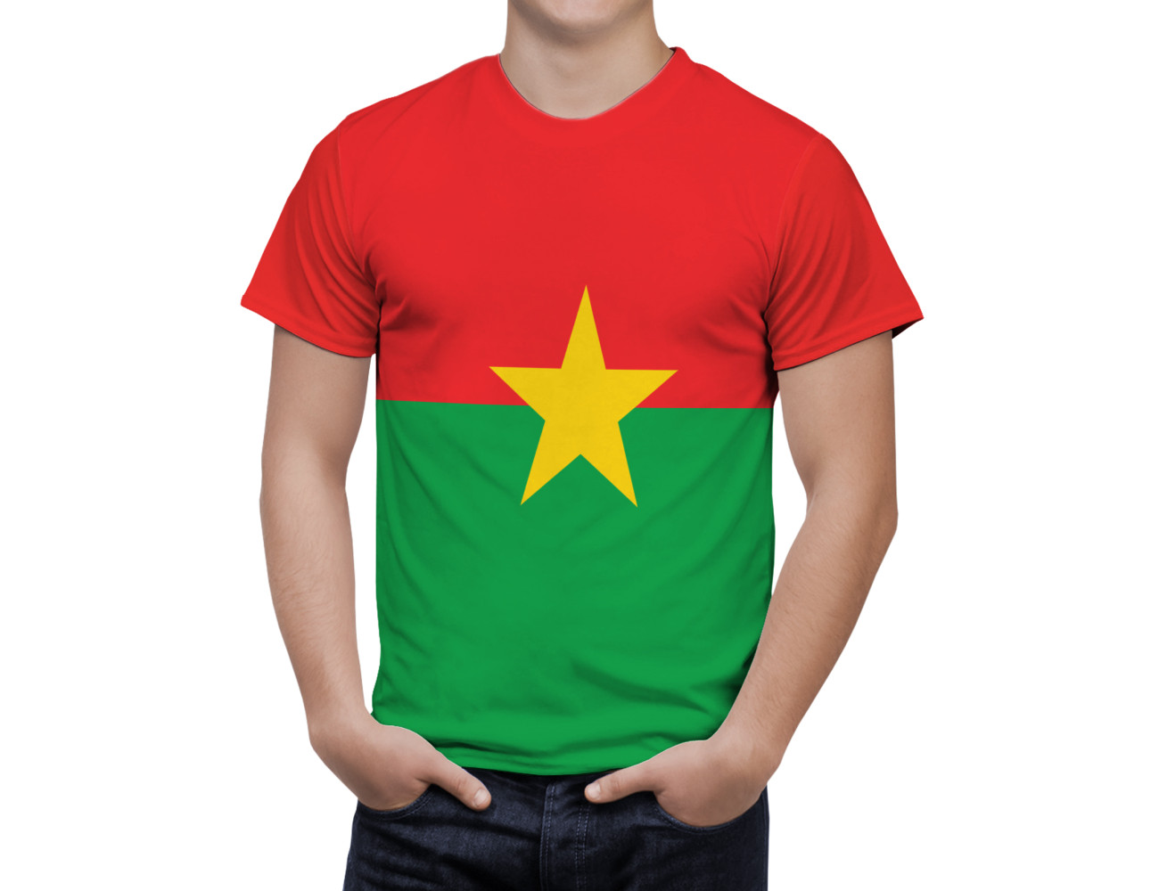 Burkina Faso Flag T-Shirt, NAT--FLAG-3