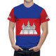 Cambodia Flag T-Shirt, NAT--FLAG-5