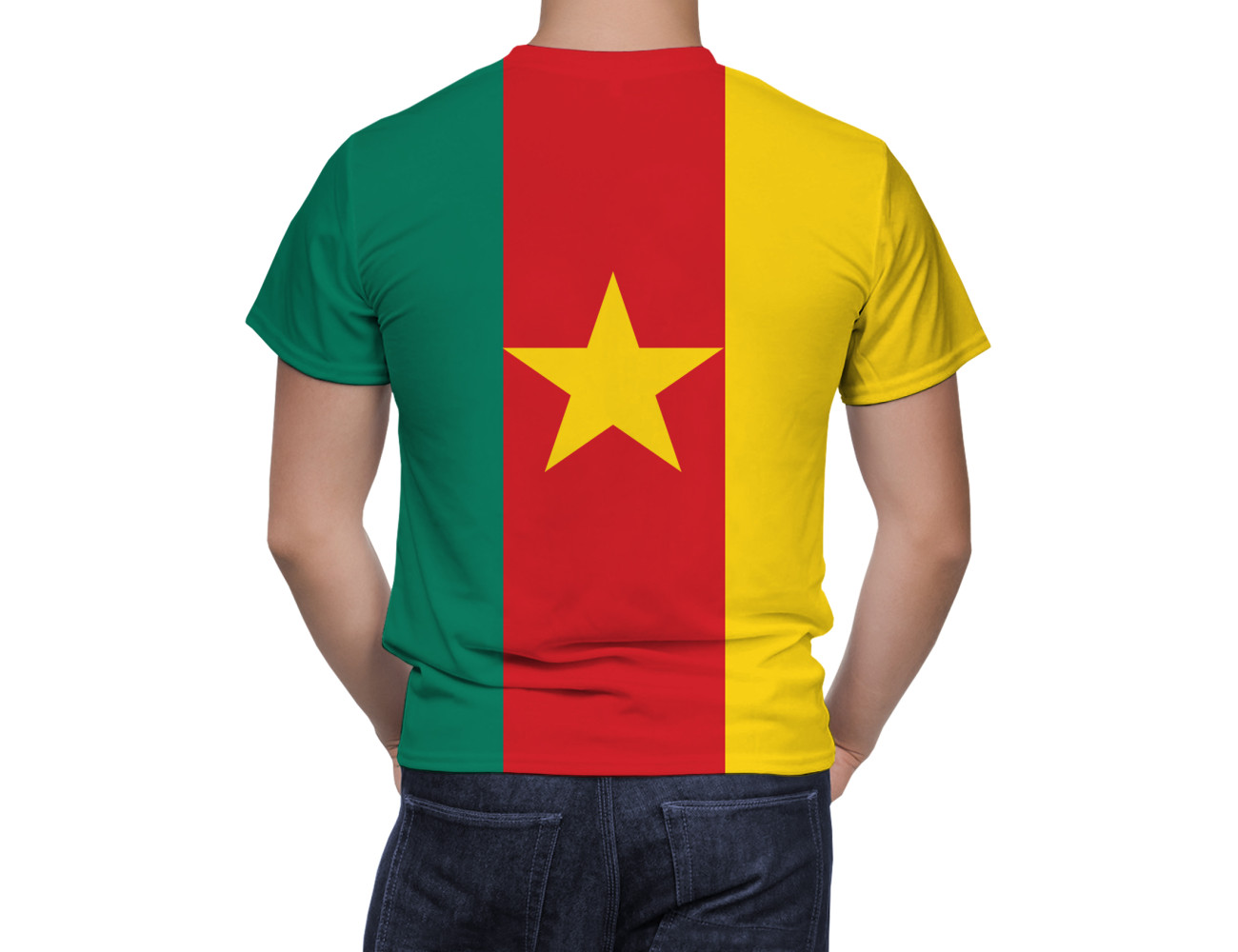 Cameroon Flag T-Shirt, NAT--FLAG-6