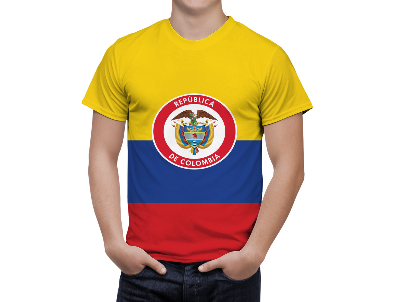 Colombia Flag T-Shirt, NAT--FLAG-12