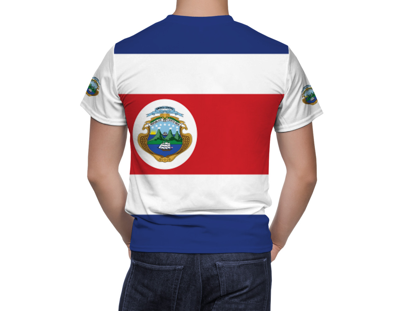 Costa Rica Flag T-Shirt, NAT--FLAG-15