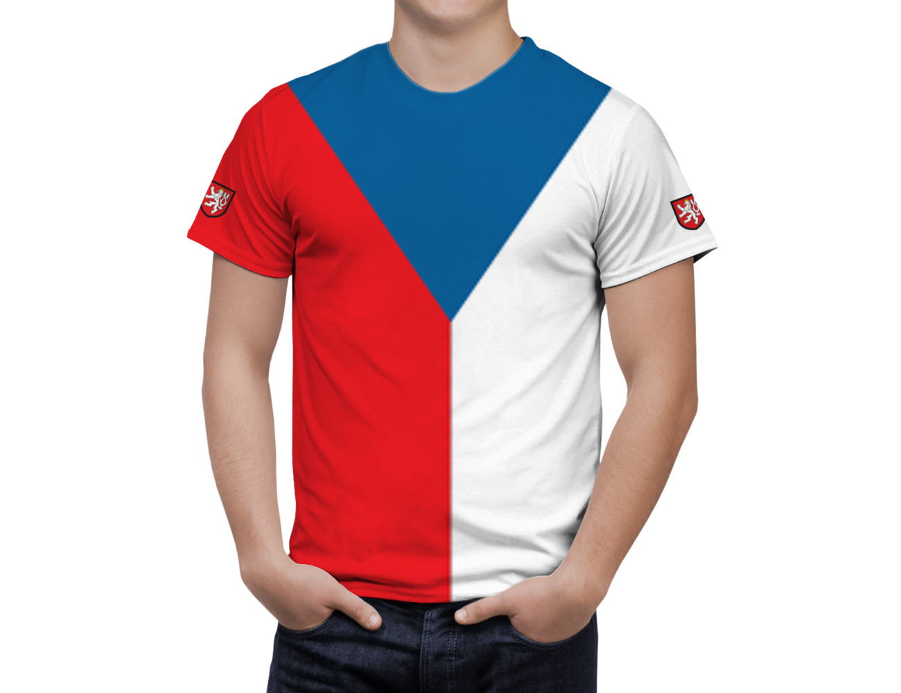 Czech Republic Flag T-Shirt, NAT--FLAG-19