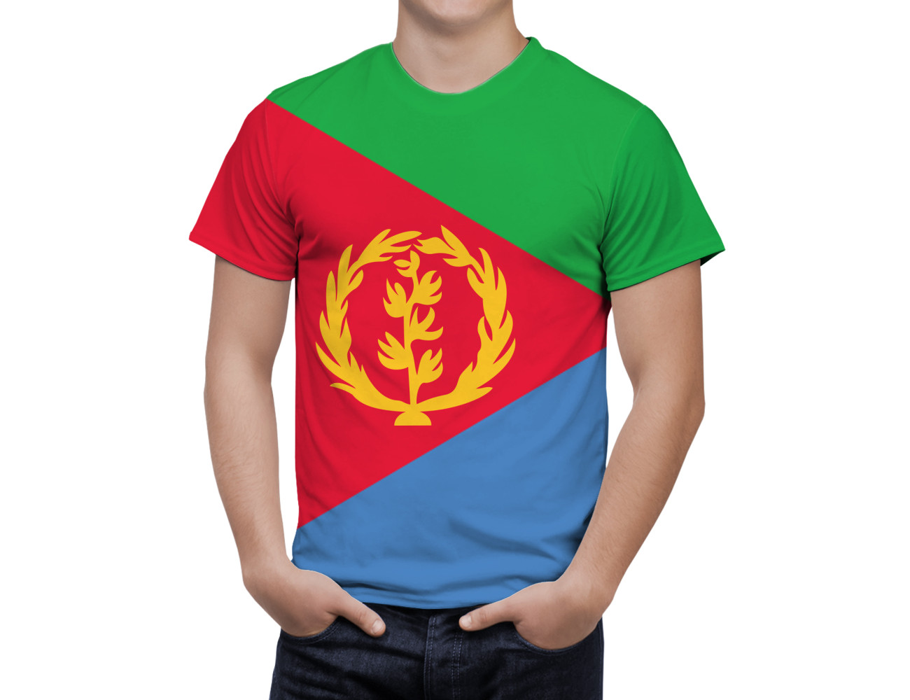 Eritrea Flagge T-Shirt, NAT--FLAG-30