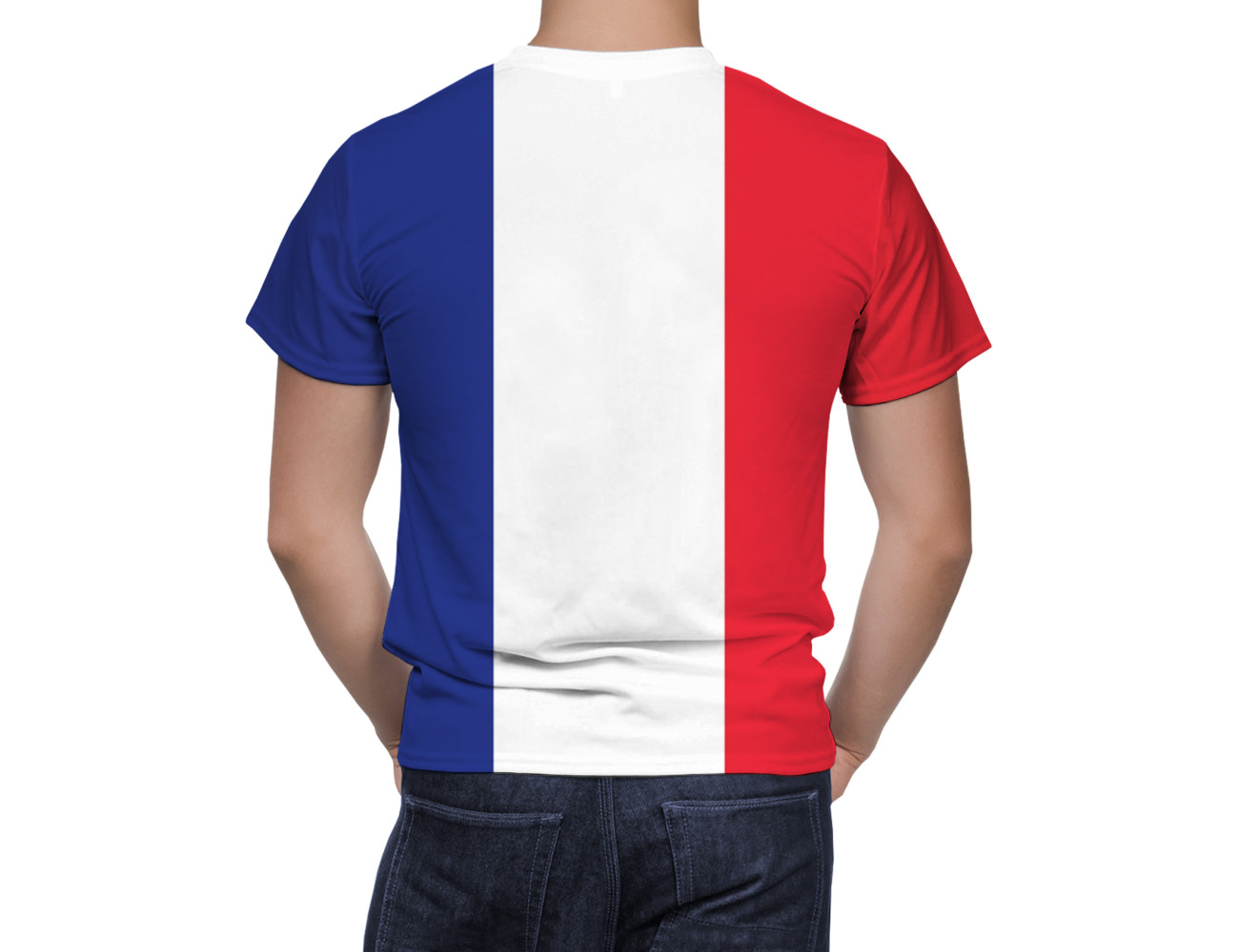 France Flag T-Shirt, NAT--FLAG-36