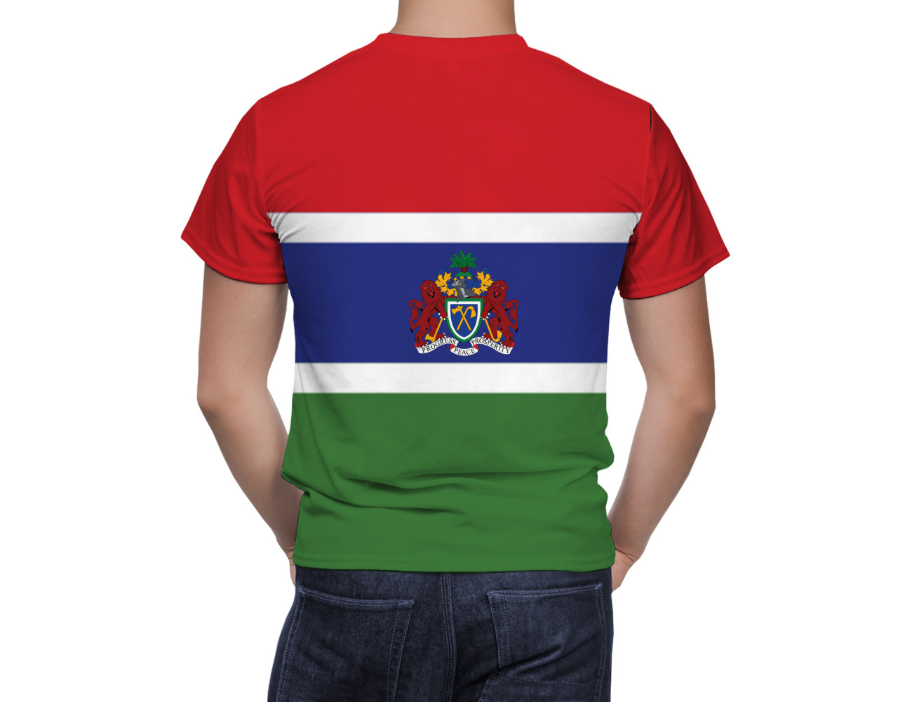 Gambia Flag T-Shirt, NAT--FLAG-39