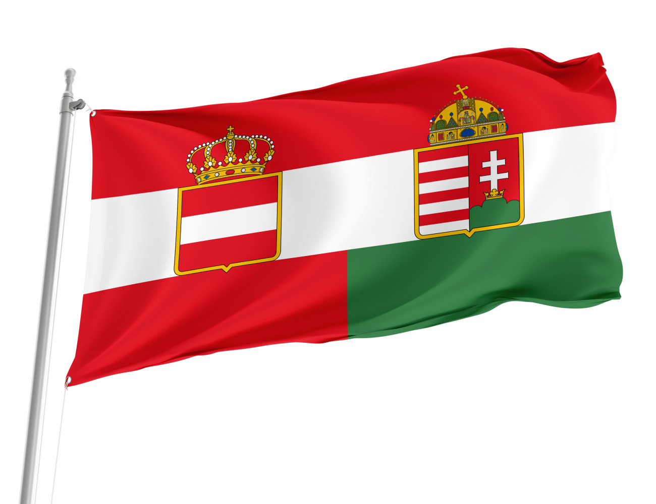 Austro-Hungarian Empire 1869-1918 Outdoor Qualität Flagge, HISTORY--13