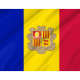 Andorra Outdoor Qualität Flagge