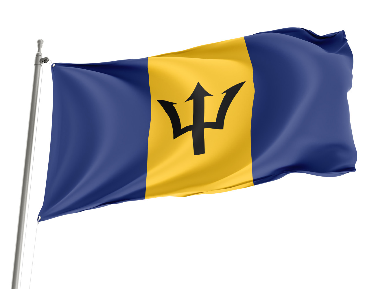 Barbados Outdoor Qualität Flagge