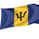 Barbados Outdoor Qualität Flagge