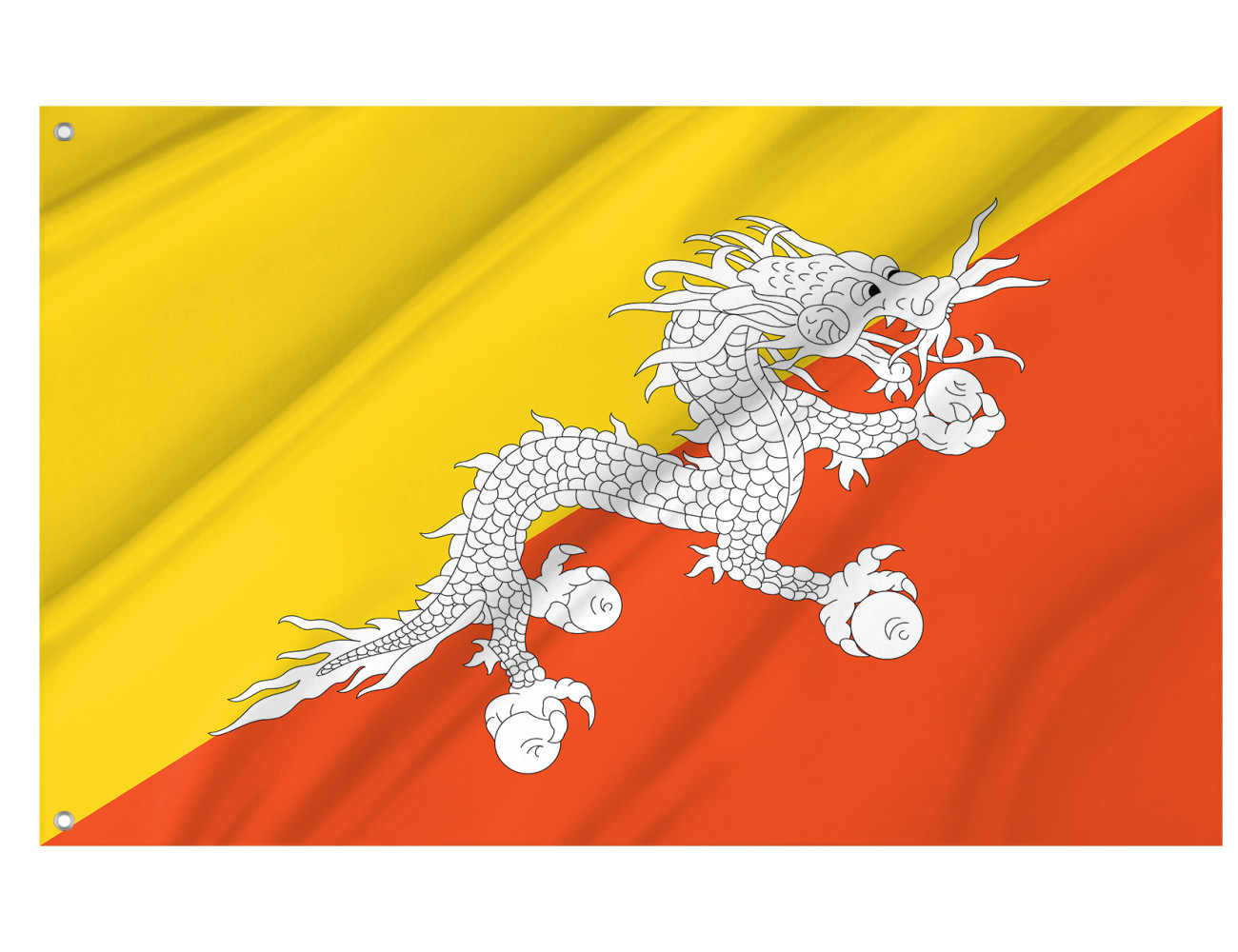 Bhutan Outdoor Quality Flag