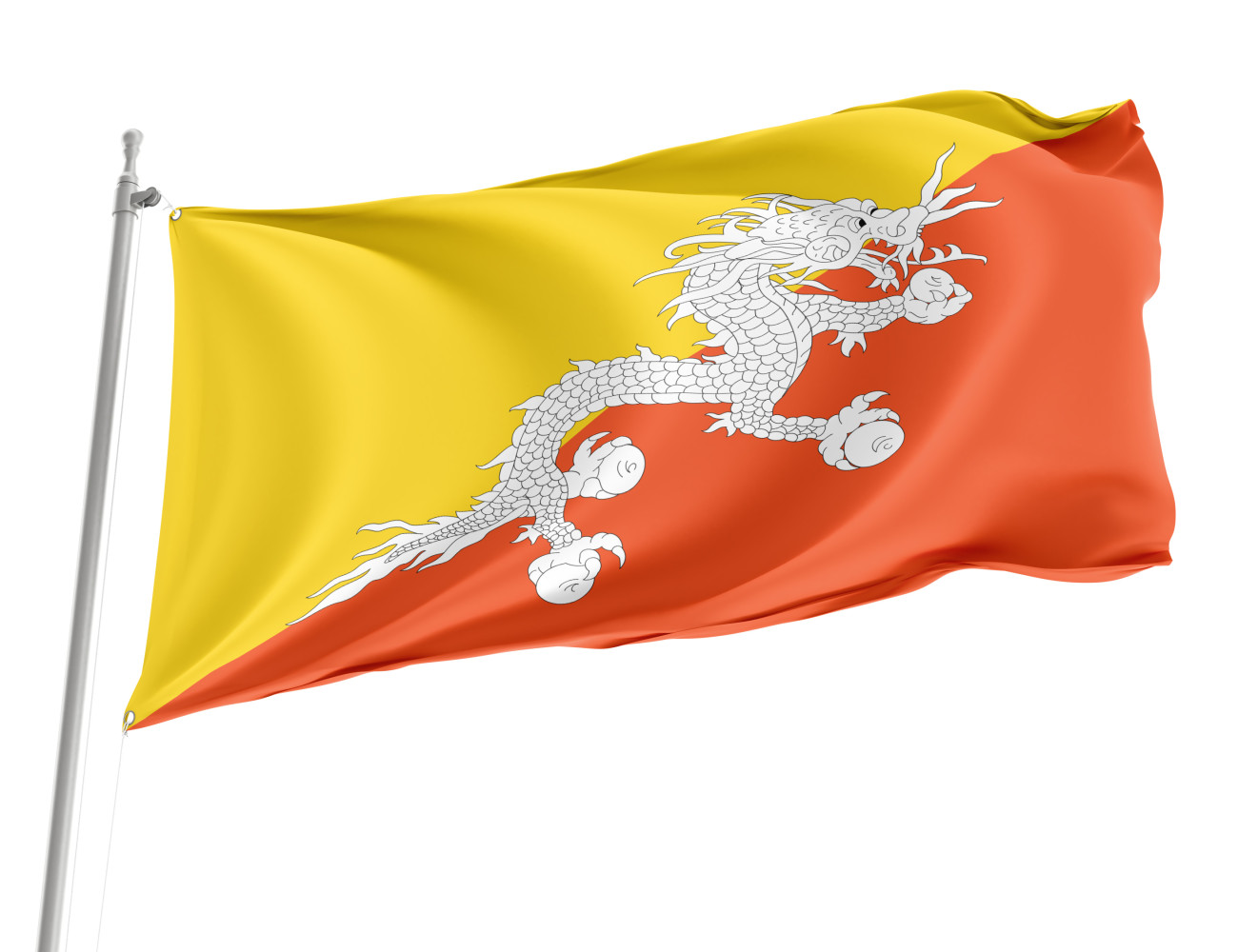 Bhutan Outdoor Quality Flag