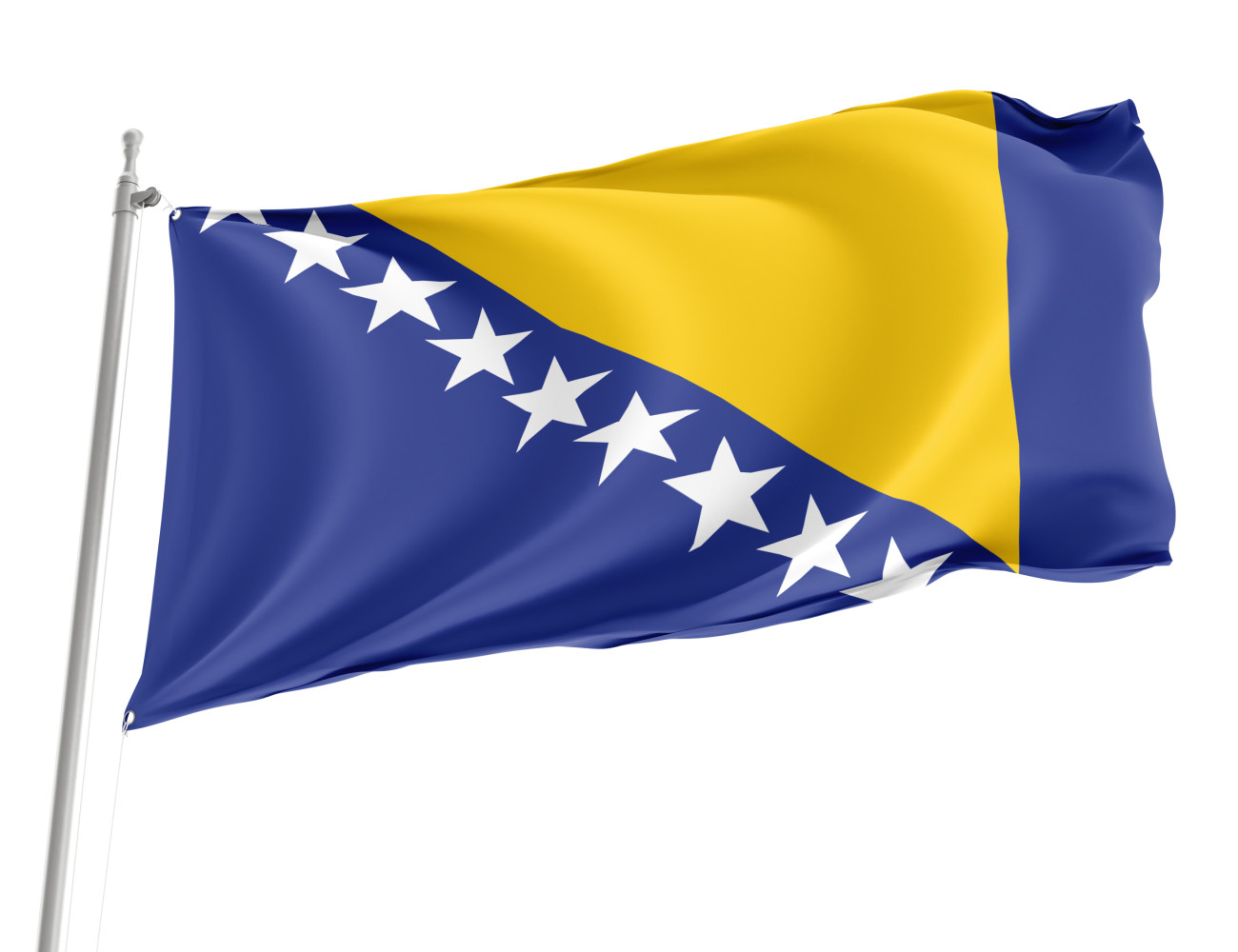 Bosnia and Herzegovina Outdoor Quality Flag