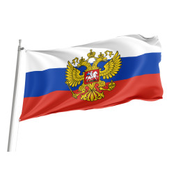 Russia Crest Outdoor Qualität Flagge
