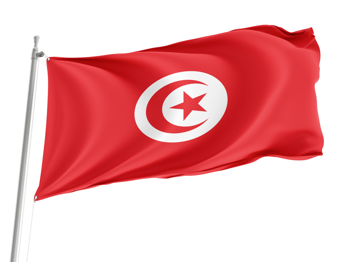 Tunisia Outdoor Quality Flag Tunisia Outdoor Quality Flag