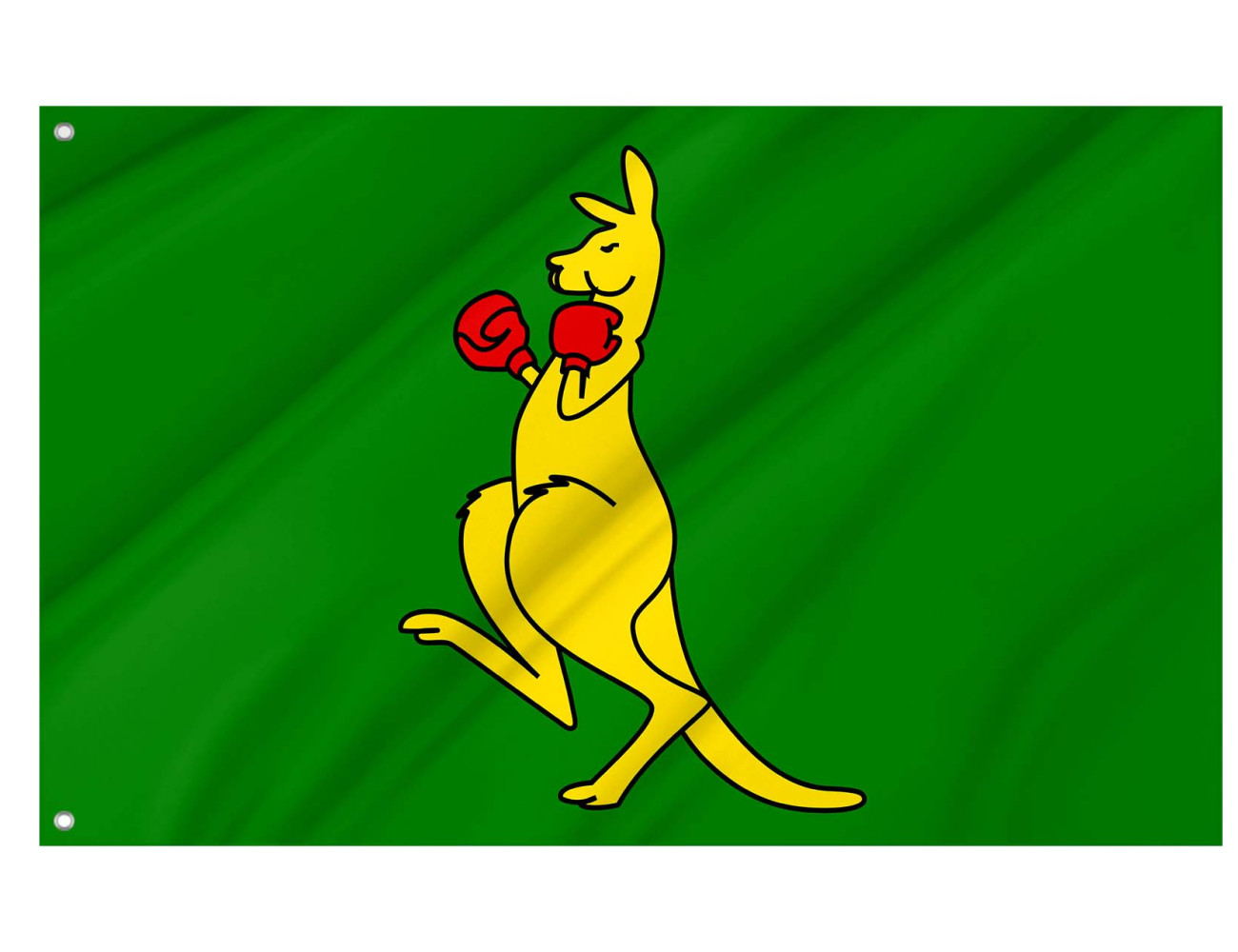 Boxing Kangaroo Flag - Australian Sports Fan Flag for Indoor and Outdoor Use
