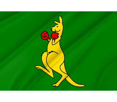 Boxing Kangaroo Flag - Australian Sports Fan Flag for Indoor & Outdoor Use