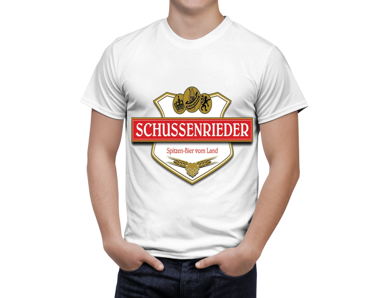 Schussenrieder Weiß T-Shirt, BEER-SHIRT--7