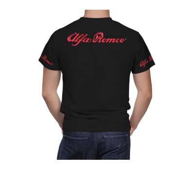 Alfa Romeo Black White Lines T-Shirt