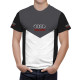 Audi Schwarz Grau T-Shirt