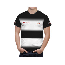 Audi Black White Streak T-Shirt