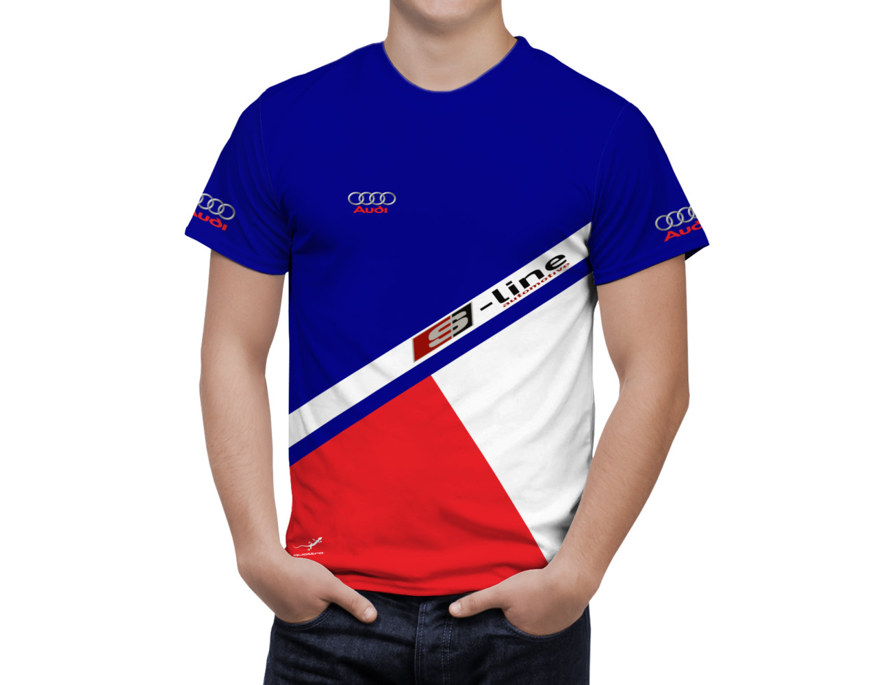 Audi Blue Red Umbro T-Shirt