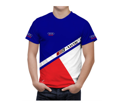 Audi Blau Rot Umbro T-Shirt