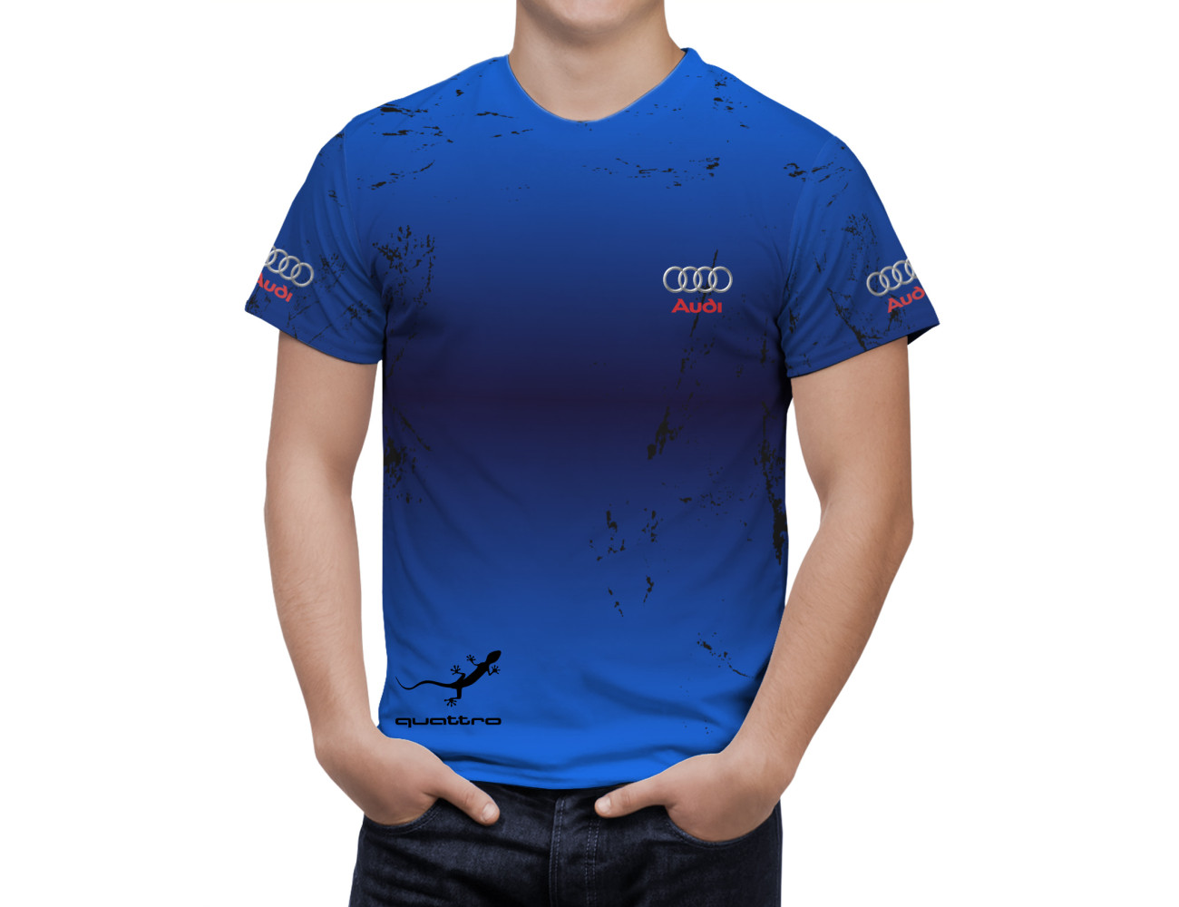 Audi Blue Overflowing T-Shirt