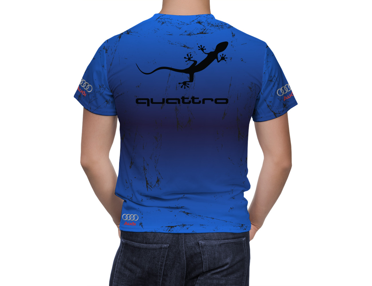 Audi Blau Overflowing T-Shirt