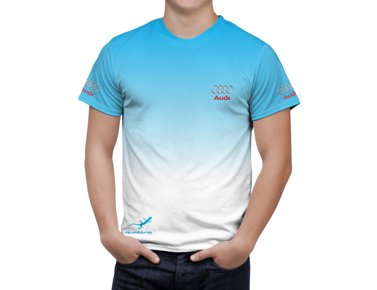 Audi Blue Gradient T-Shirt