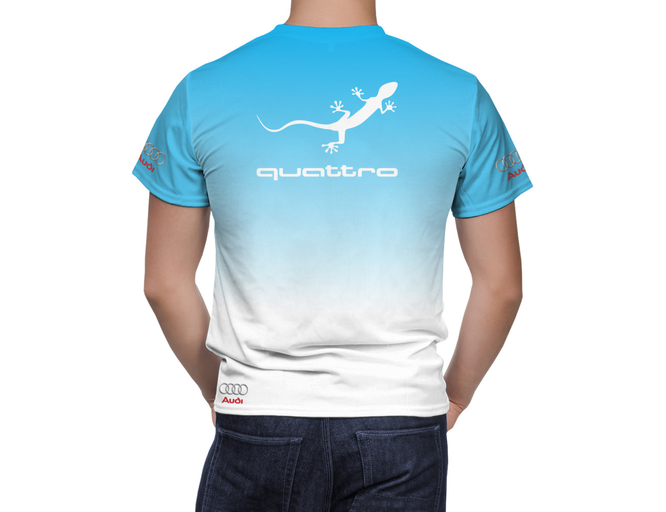 Audi Blue Gradient T-Shirt