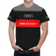 Audi Grau Schwarz T-Shirt