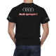 Audi Grau Schwarz T-Shirt