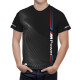 BMW M Power Weiß Line Schwarz T-Shirt