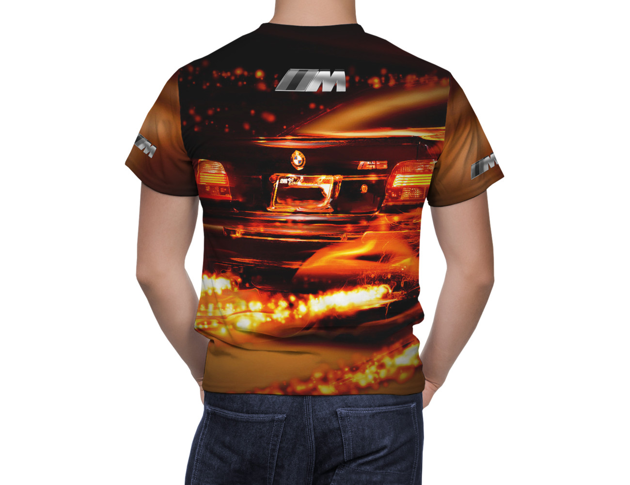 BMW Fire Car T-Shirt