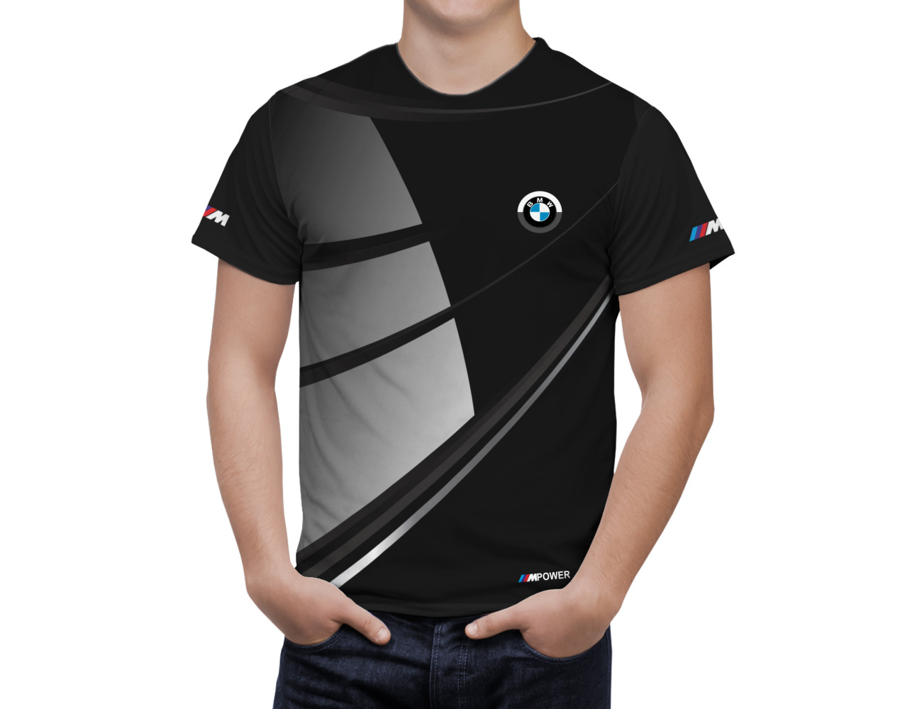 BMW Grey Black Tshirt