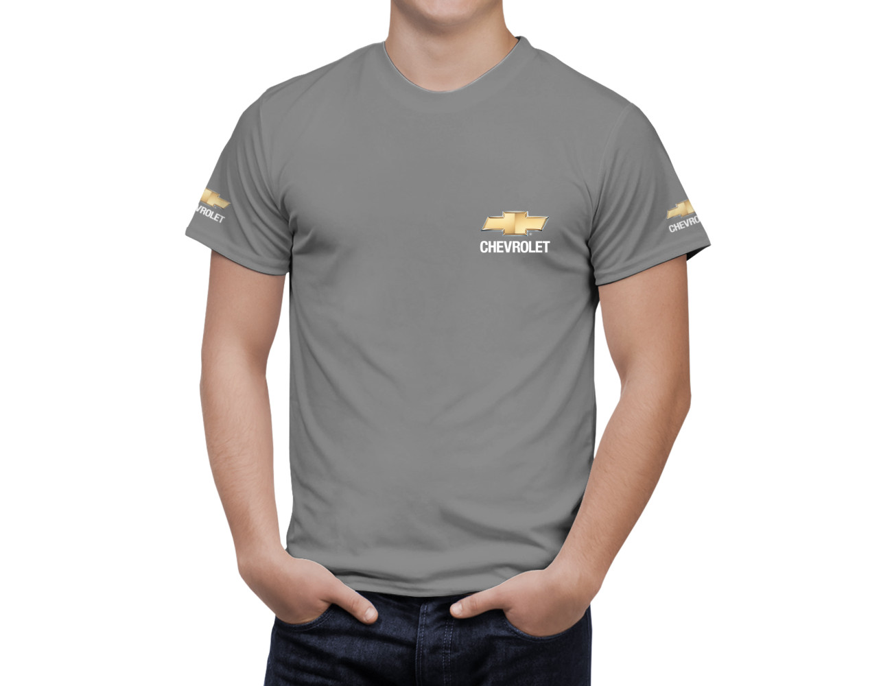 CHEVROLET Grau T-Shirt, CGTS--7036