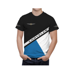Chrysler Schwarz Blau T-Shirt