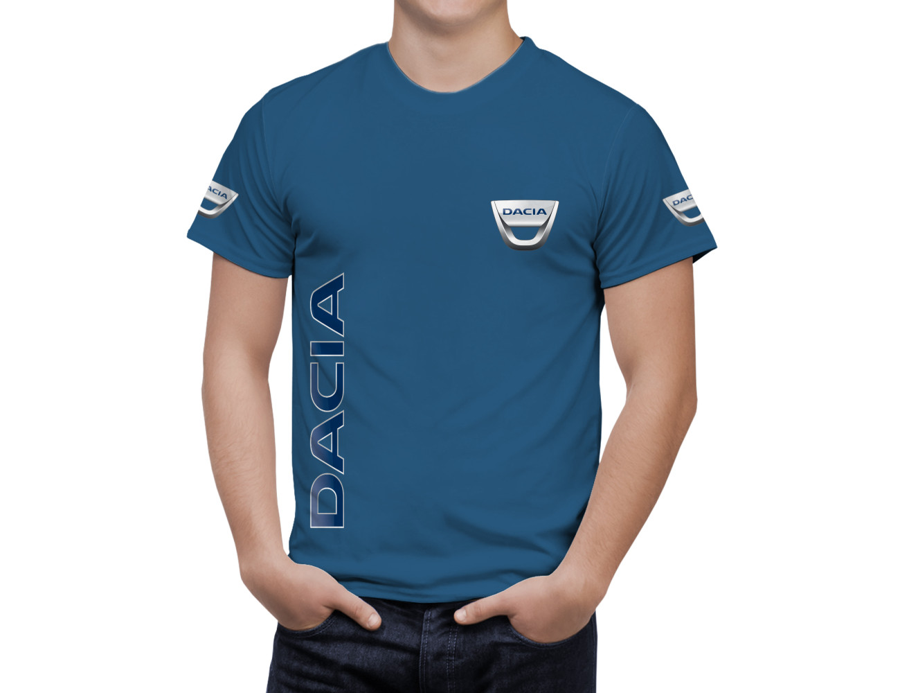 DACIA Blau T-Shirt, DBTS--7215