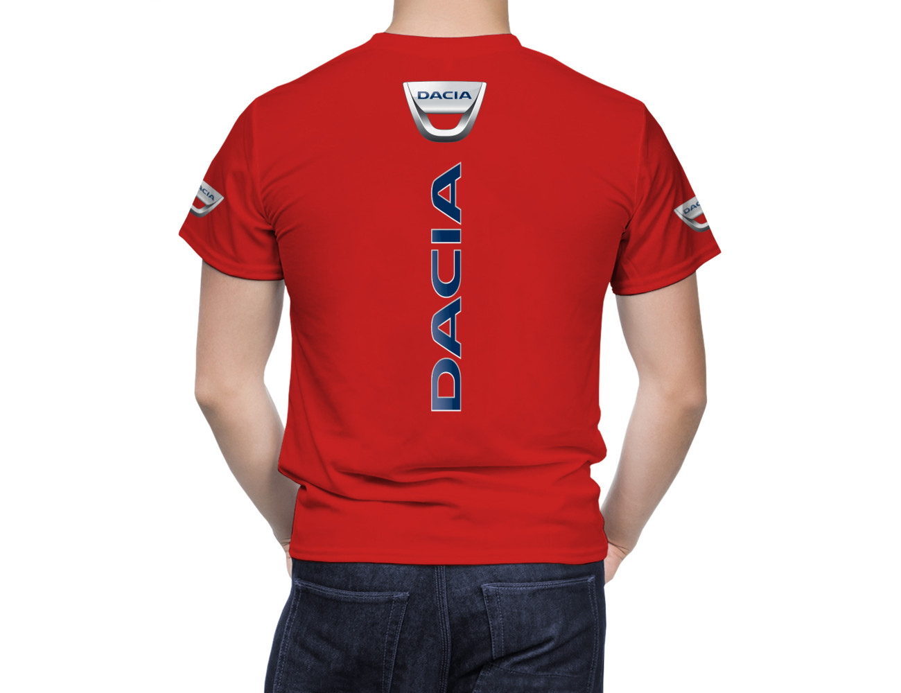 DACIA Rot T-Shirt, DRTS--3210