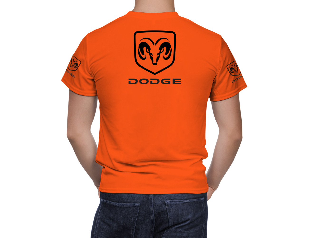 Dodge OrangeRot T-Shirt, DWTS--8309