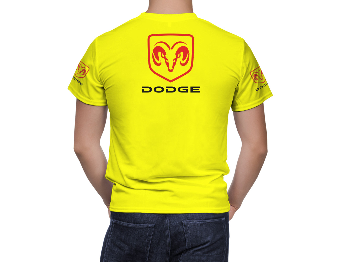 Dodge Gelb T-Shirt, DWTS--8374