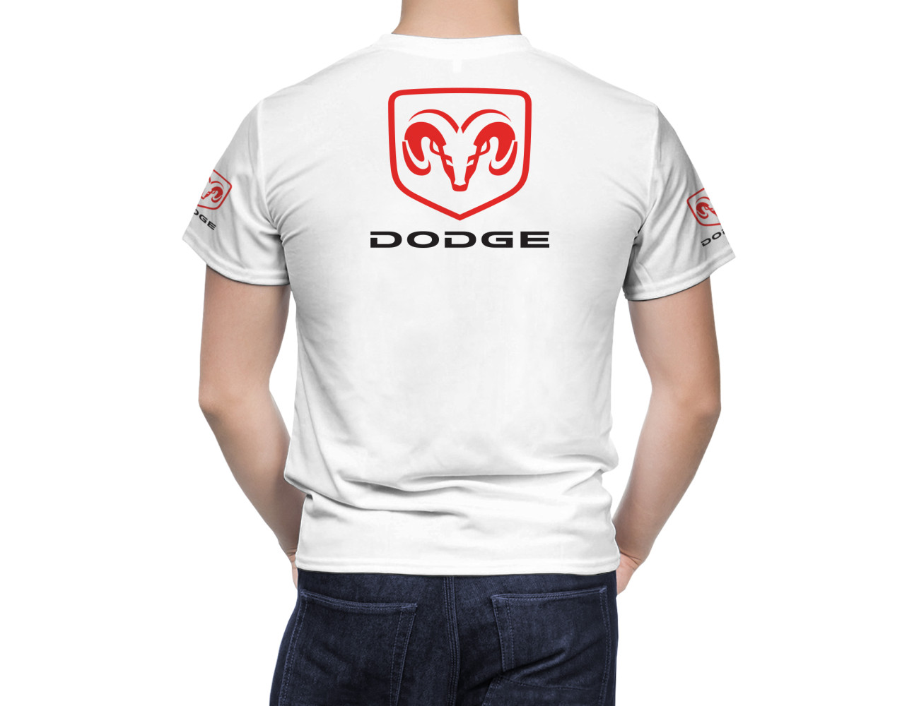 Dodge White T-Shirt, DWTS--8304