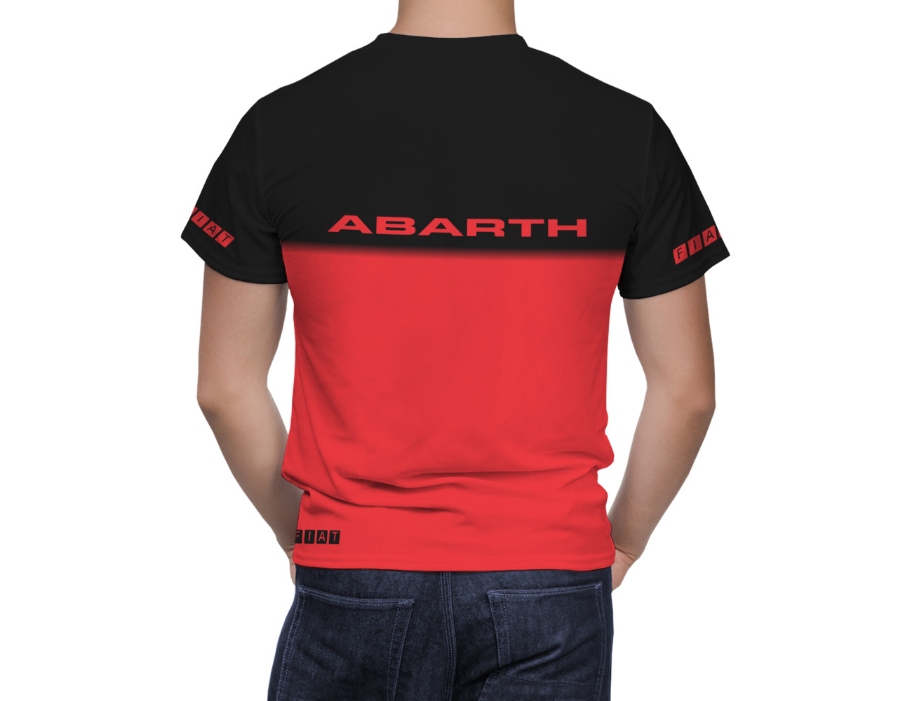 Fiat Abarth Black Red T-Shirt