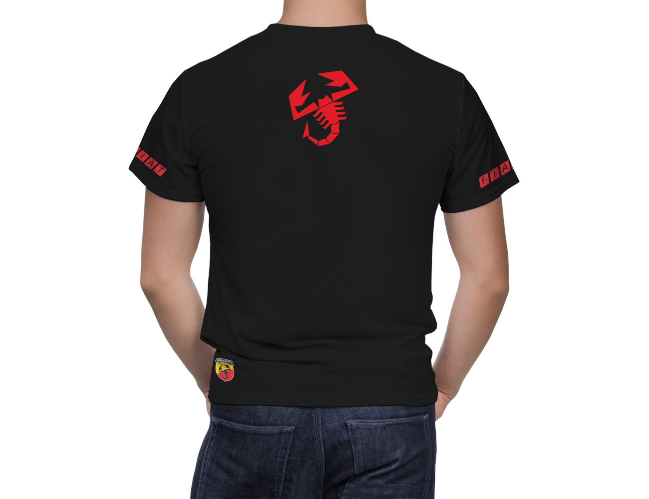 Fiat Abarth Black Red Line T-Shirt