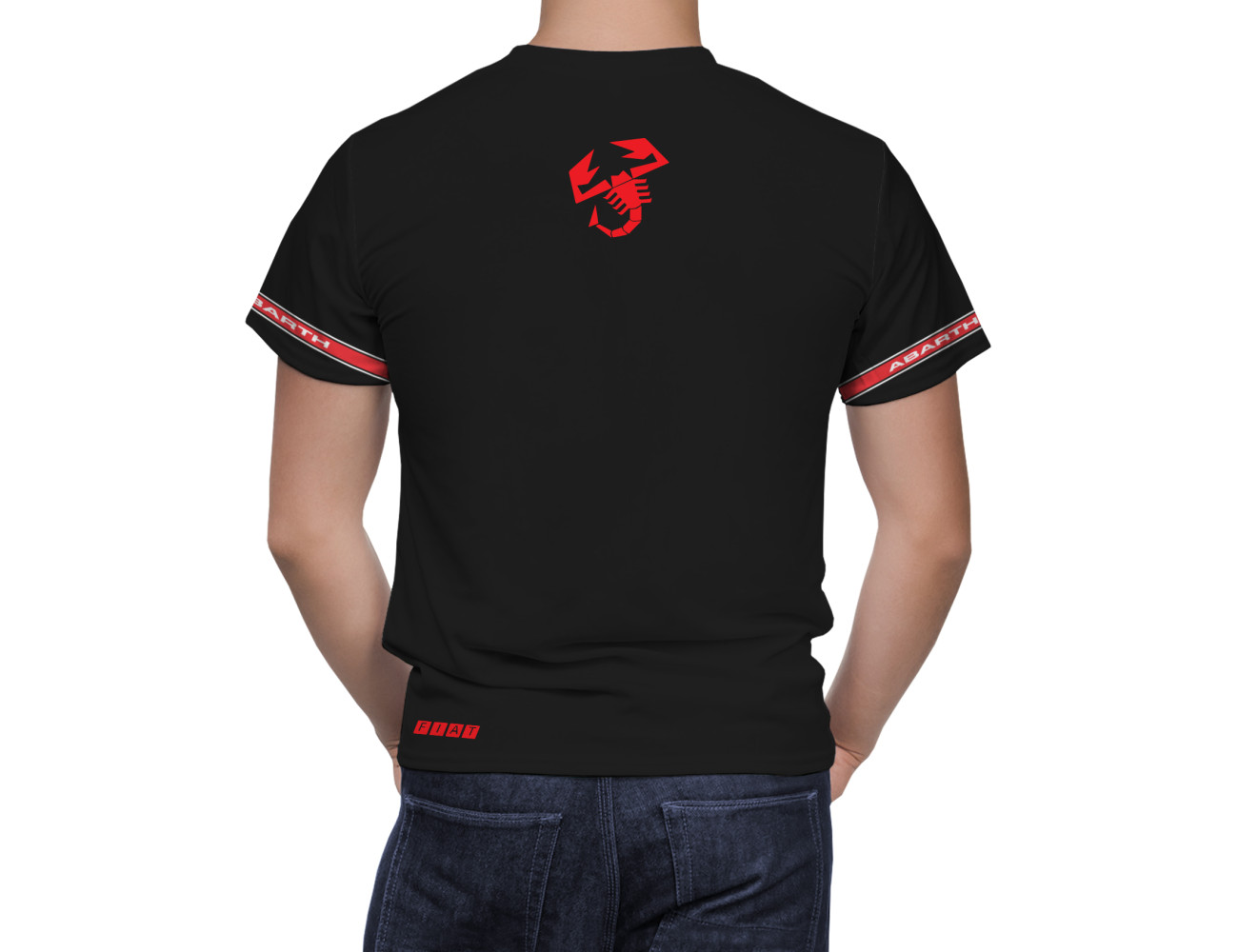 Fiat Abarth Black Red Umbro T-Shirt