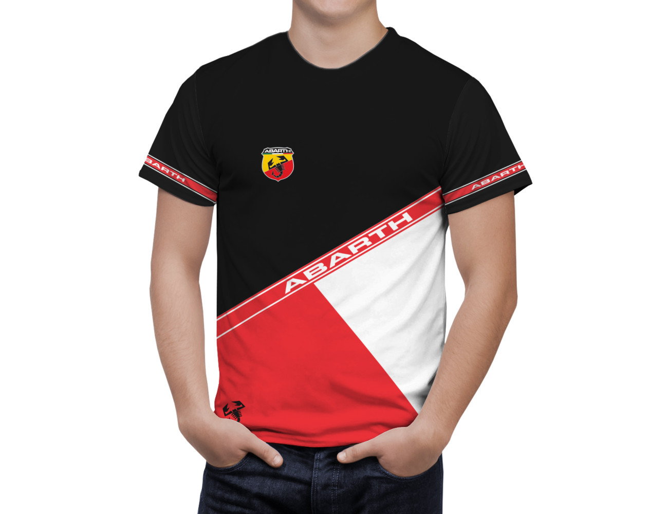 Fiat Abarth Black Red Umbro T-Shirt