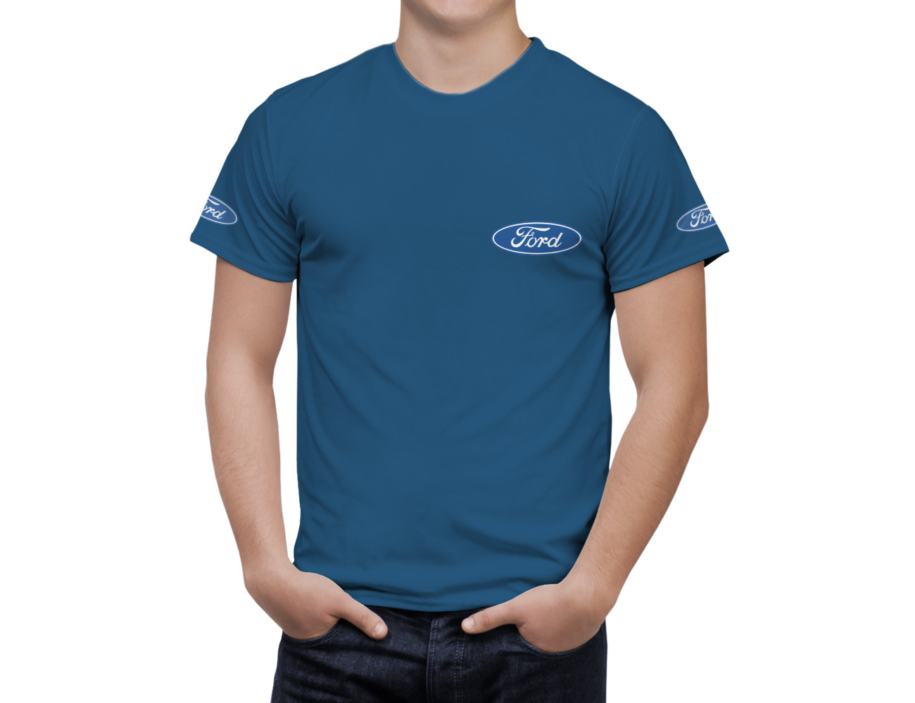 Ford Blau T-Shirt, FBTS--6869